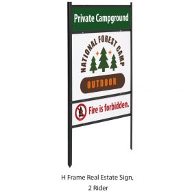 H Frame Real Estate Sign (2 Riders)
