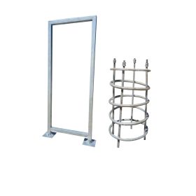 Outdoor Totem Sign Frame and Rebar Cage